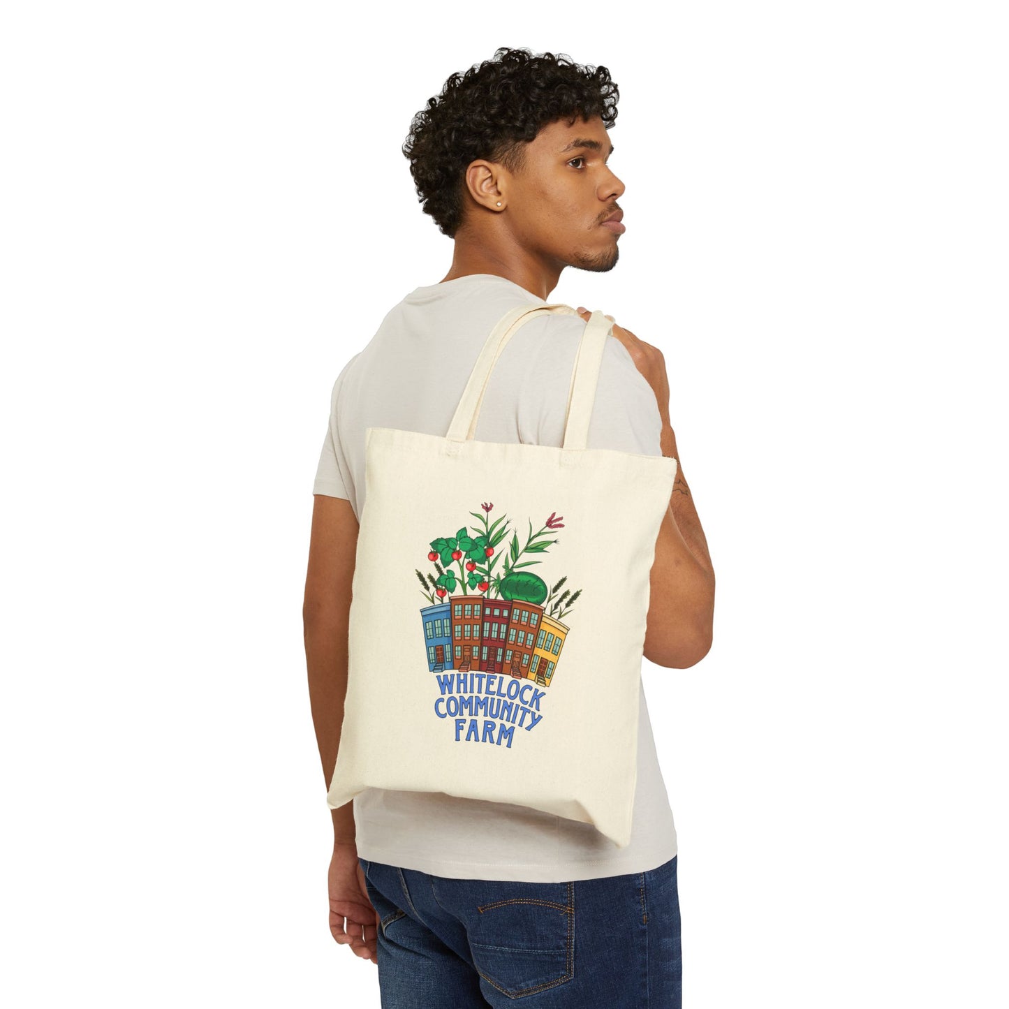 Whitelock Community Farm Cotton Tote — Eco Market Grocery Bag